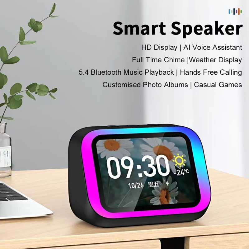 Home Security Electronics - AI Voice Assistant Bluetooth Speaker With