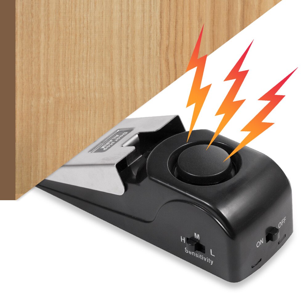 Home Security Systems Wireless - Wireless Door Stop Alarm System 125dB