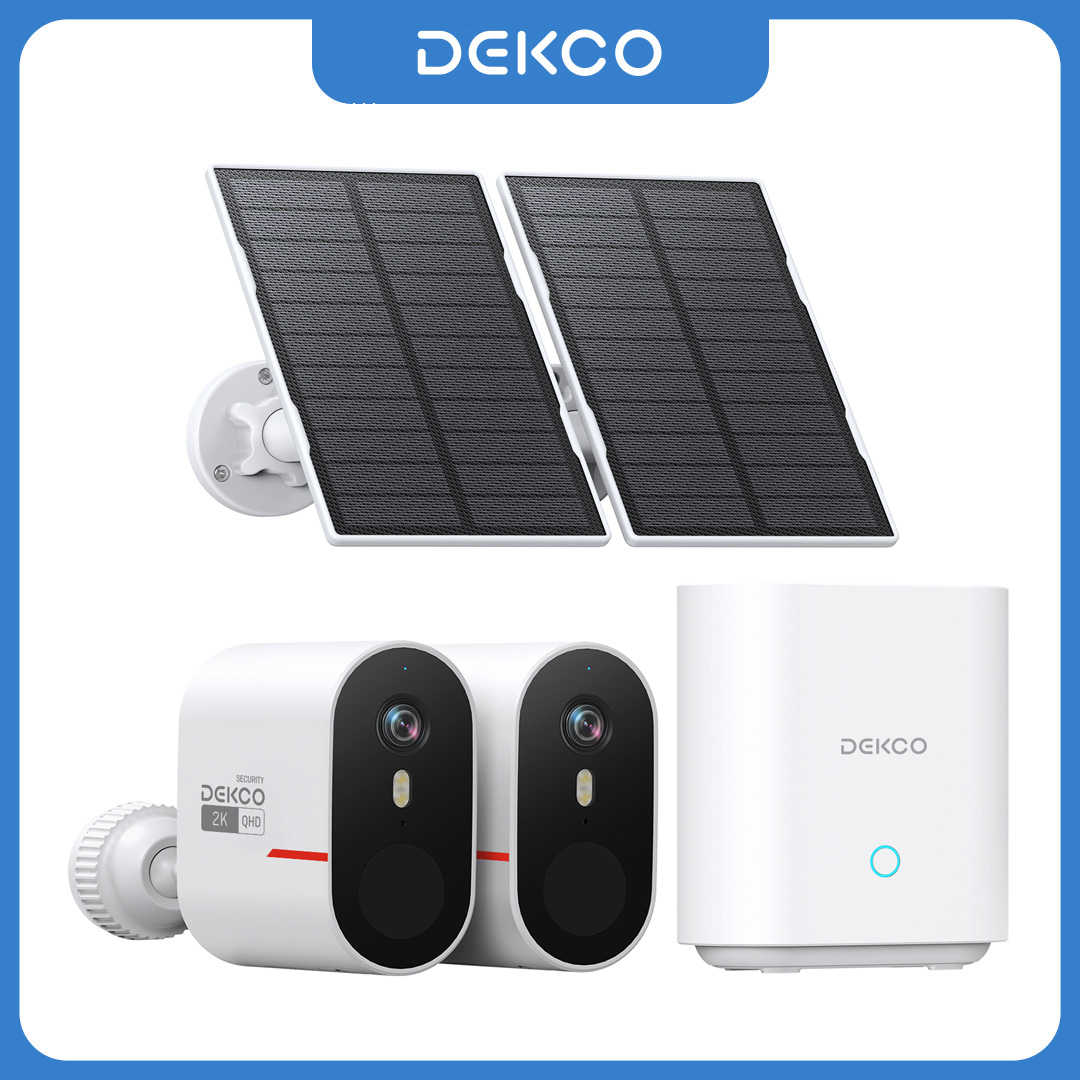 Dekco 3MP WiFi Solar Camera Sy - Home Security Systems Wireless review and price