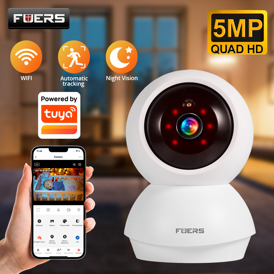 Fuers 5MP WiFi Camera Home Ind - Home Security Xiaomi review and price