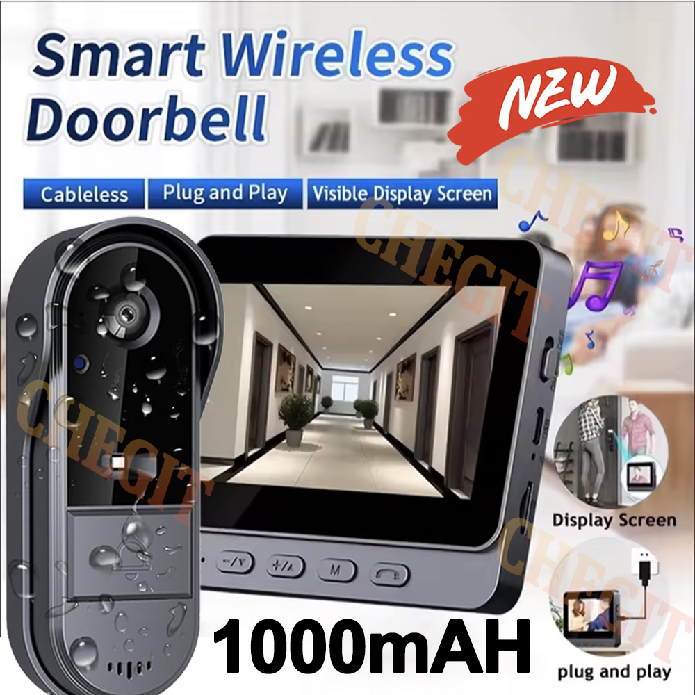 Wireless Wifi Doorbell Camera  - Home Security No Wifi Needed review and price