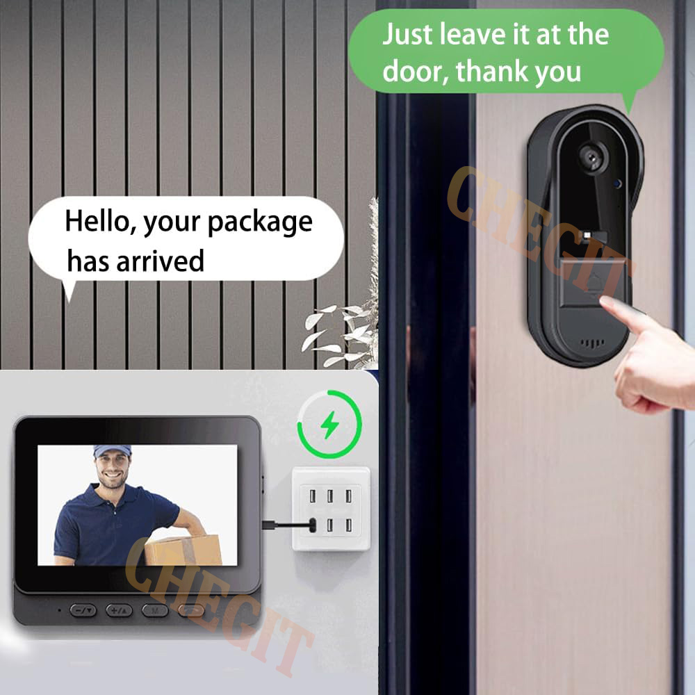 Wireless Wifi Doorbell Camera  - Home Security No Wifi Needed review and price