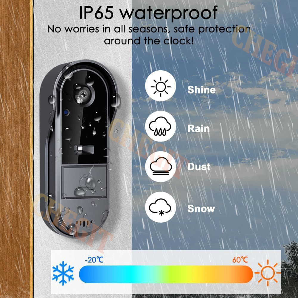 Wireless Wifi Doorbell Camera  - Home Security No Wifi Needed review and price