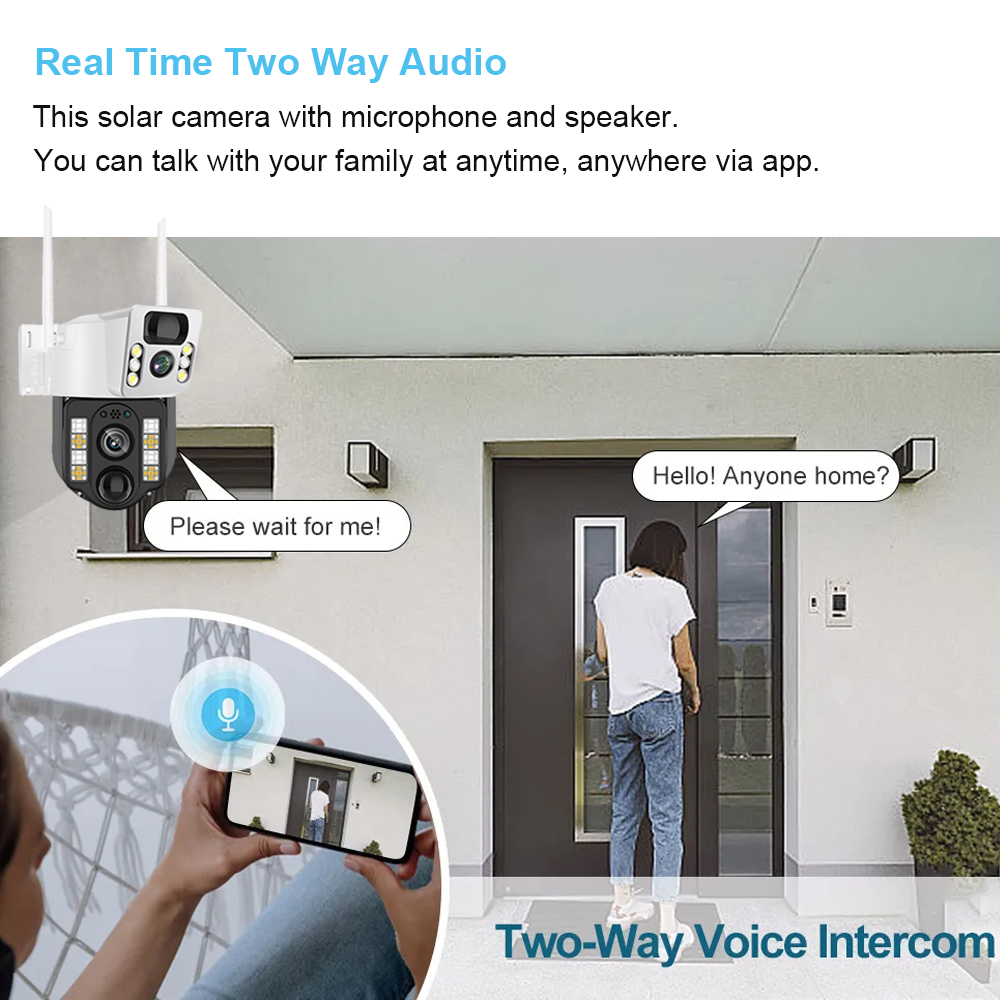 WiFi/4G Solar Camera IP CCTV S - Home Security Systems Wireless review and price