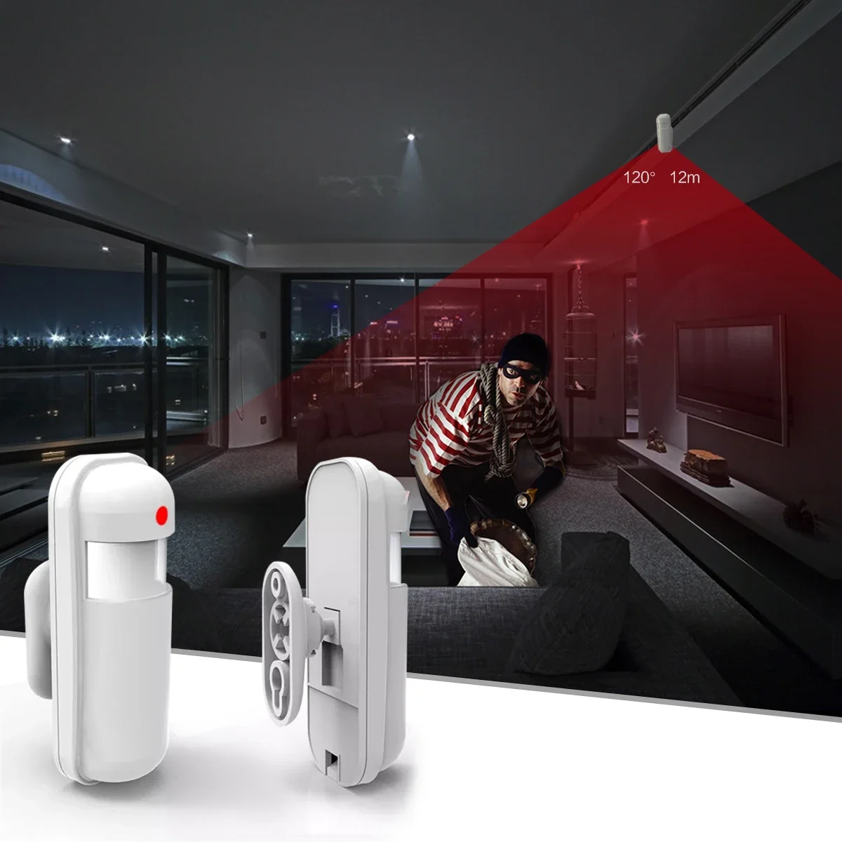 433MHz Motion Sensor Wireless  - Home Security Systems Wireless review and price