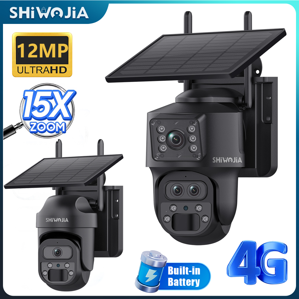 SHIWOJIA 15X ZOOM Solar Camera - Home Security Outdoor Camera System review and price