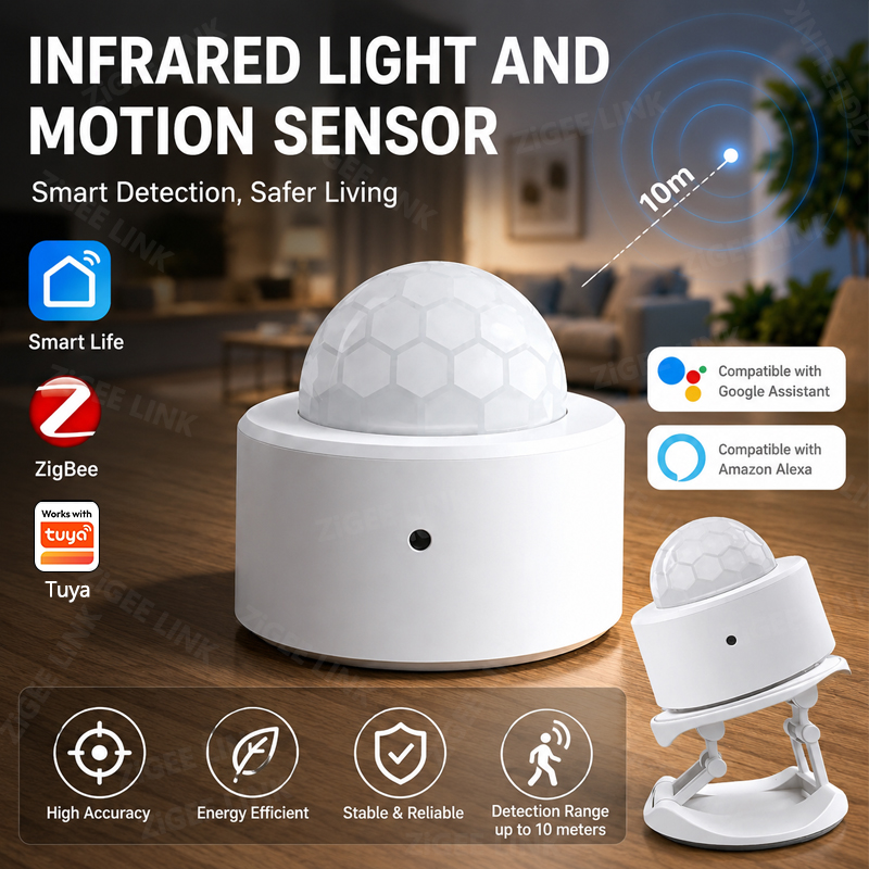 ZigBee 3.0 PIR Motion Sensor W - Home Security Systems Wireless review and price