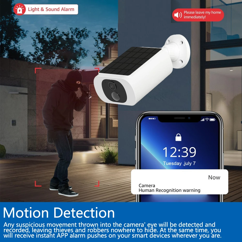 Tuya 5MP Solar Security Camera - Home Security Systems Wireless review and price