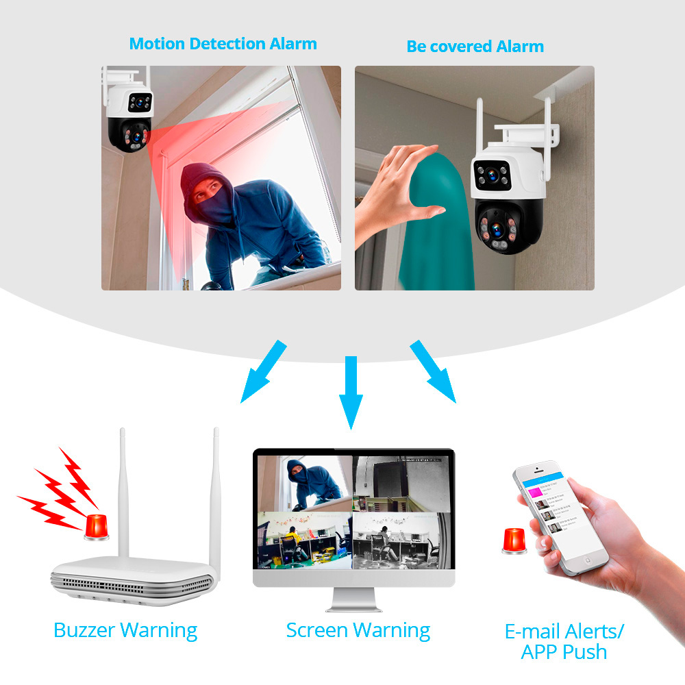 KERUI 2K 4MP Outdoor Full HD S - Home Security Systems Wireless review and price
