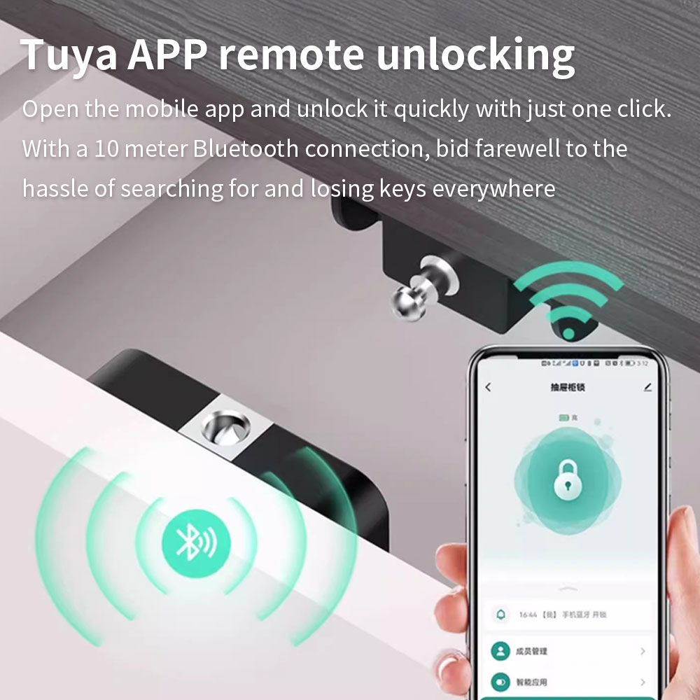 Tuya Hidden Cabinet Lock RFID  - Home Security Electronics review and price