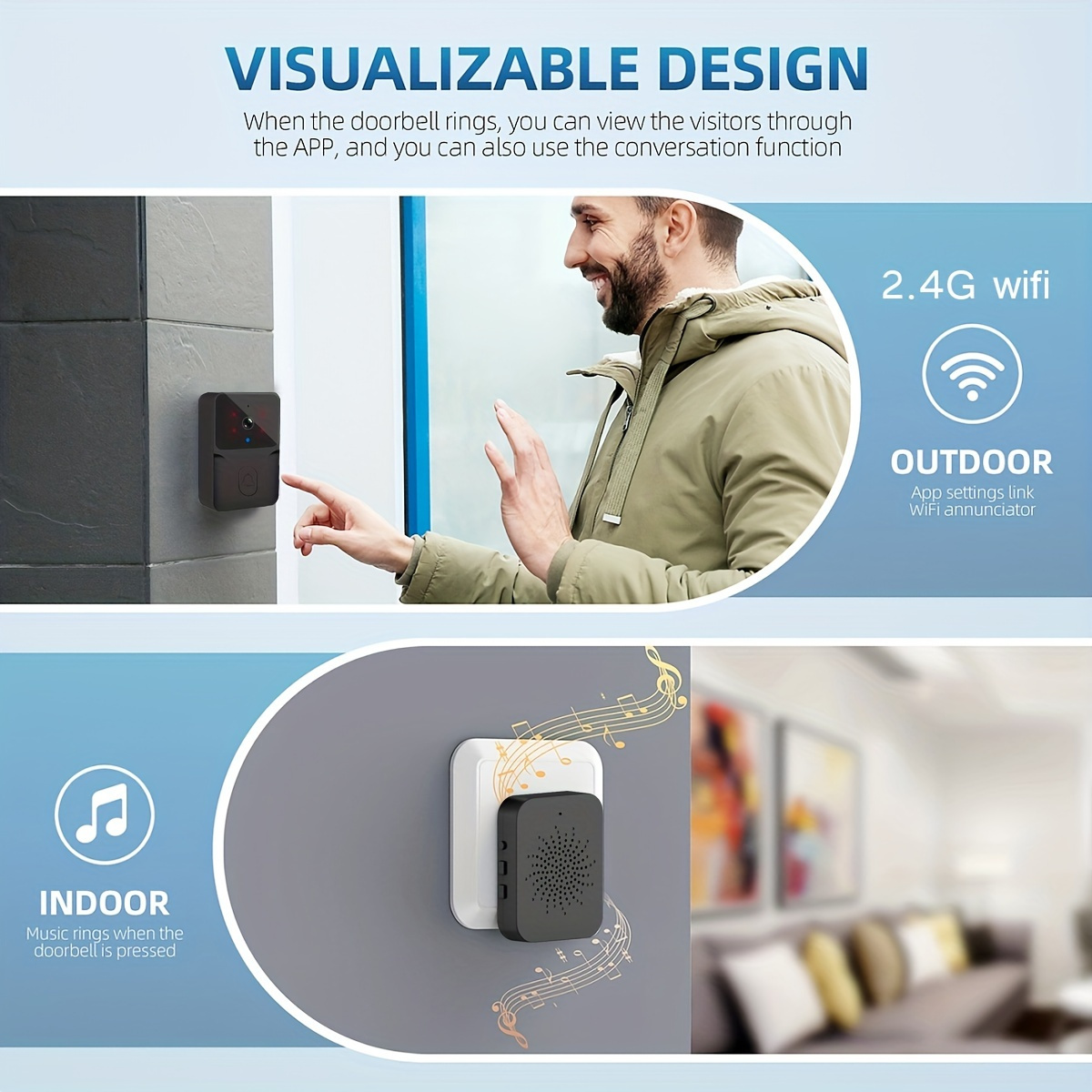 Tuya Wireless Smart Video Door - Home Security No Wifi Needed review and price